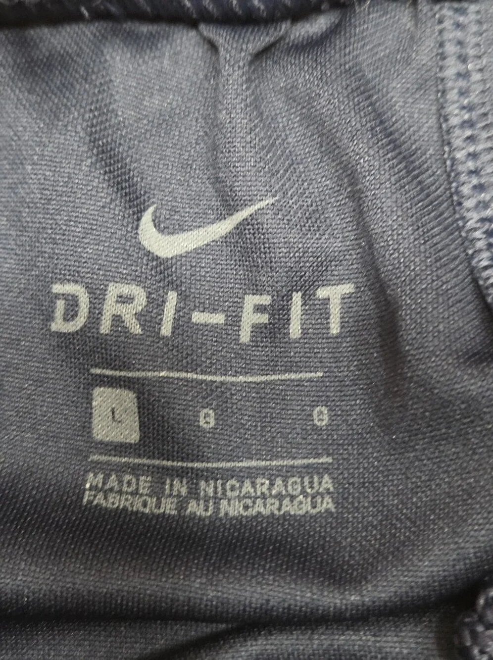 Nike Navy Athletic Shorts with White Swoosh NWT Youth Size L